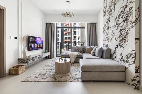 Stylish 1BR with PS5, Sauna and Kids' Play Area