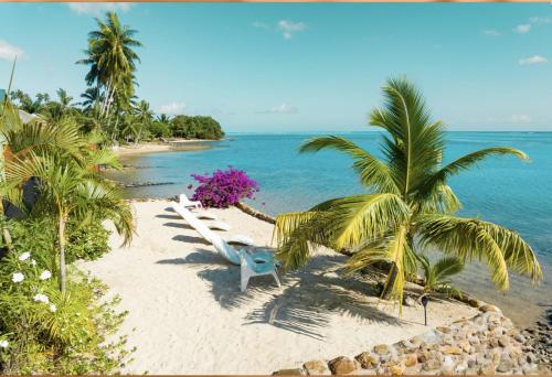 Bungalows vue mer, hébergement à Moorea