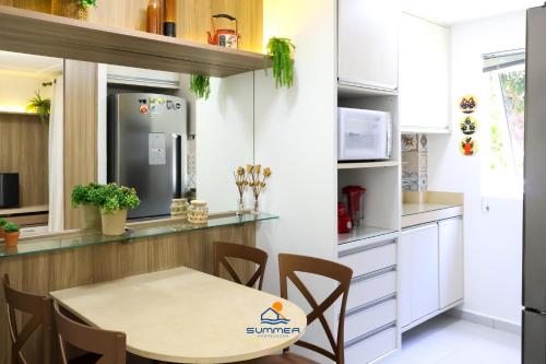 Η κουζίνα ή μικρή κουζίνα στο Solar Água Pipa - Summerflats