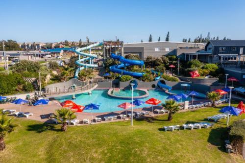 a large water park with a water slide at Harmonie in Hartenbos in Mossel Bay
