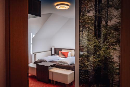 Кровать или кровати в номере Hotelanlage Starick