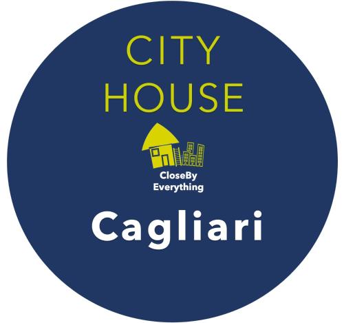 a blue circle with the city house logo on it at City House Cagliari in Cagliari