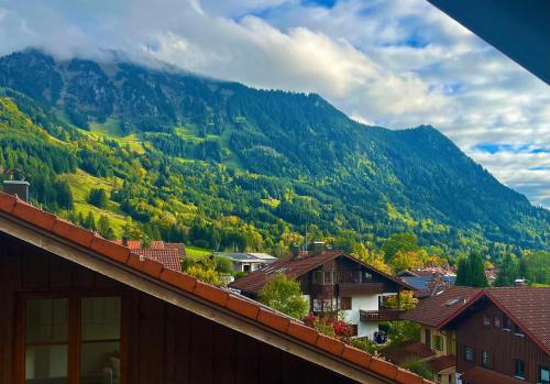 Vue générale sur la montagne ou vue sur la montagne depuis l'appartement