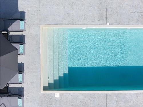 an overhead view of a swimming pool at Olive Garden Villa Chania in Chania