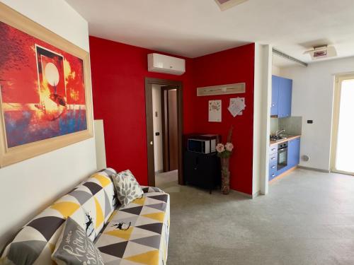 Ένα ή περισσότερα κρεβάτια σε δωμάτιο στο Morbegno House