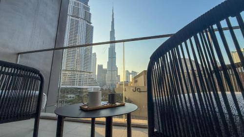 Elegant 1BR Linked to Dubaï Mall - Burj Views