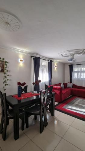 Χώρος καθιστικού στο Sabu Apartments