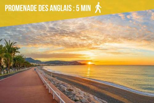 Charmant studio près de la plage et la Promenade des Anglais