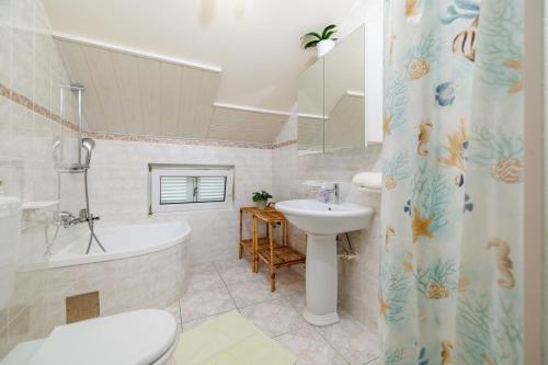 Koupelna v ubytování Sunset Terace