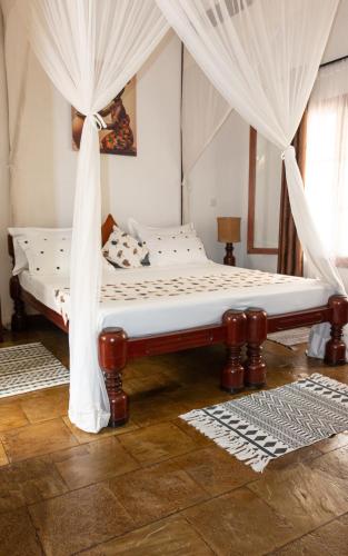 Postel nebo postele na pokoji v ubytování Beverley house