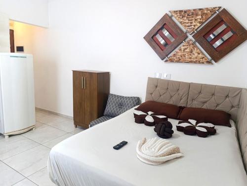 Postel nebo postele na pokoji v ubytování Apartamento próx ao centro com vaga