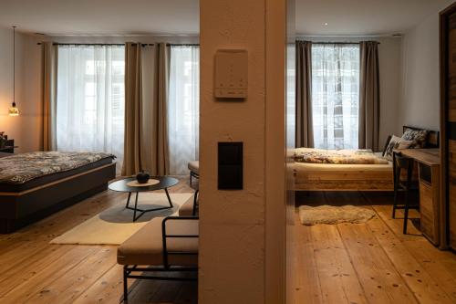 Katil atau katil-katil dalam bilik di Laubennest 1