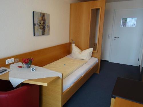 Katil atau katil-katil dalam bilik di Hotel Gasthaus Krone