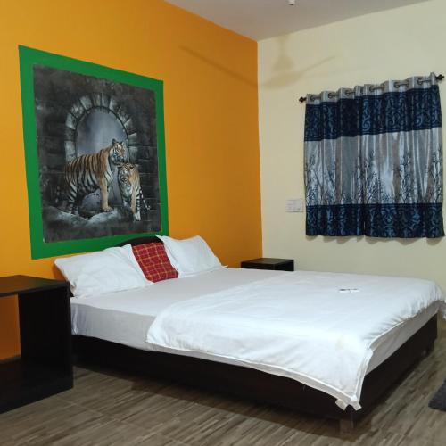 Ένα ή περισσότερα κρεβάτια σε δωμάτιο στο One love guest house