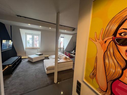 Μια τηλεόραση ή/και κέντρο ψυχαγωγίας στο Apartament Stare Miasto Rynek Sienny