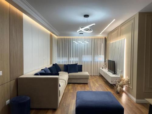Χώρος καθιστικού στο Tirana Center Apartment