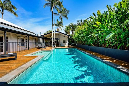 an image of a swimming pool in a house at Luxury Family Estate l Pet Friendly l Nova Escapes in Bangalow
