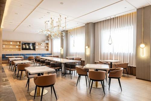 Εστιατόριο ή άλλο μέρος για φαγητό στο Ruilan Courtyard-Cloud City View Light Hotel Guangzhou Panyu Branch-Canton Fair