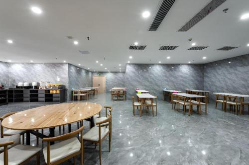 Posezení v ubytování Borrman Hotel Jiangyin Zhouzhuang