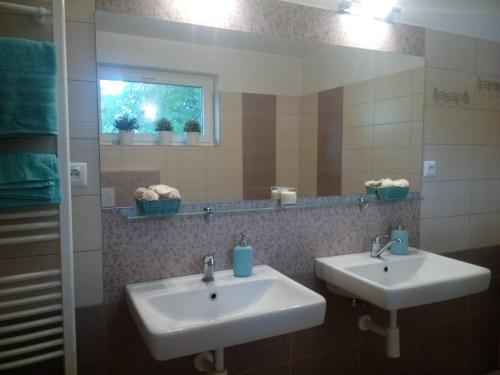 Koupelna v ubytování Apartment Těchov