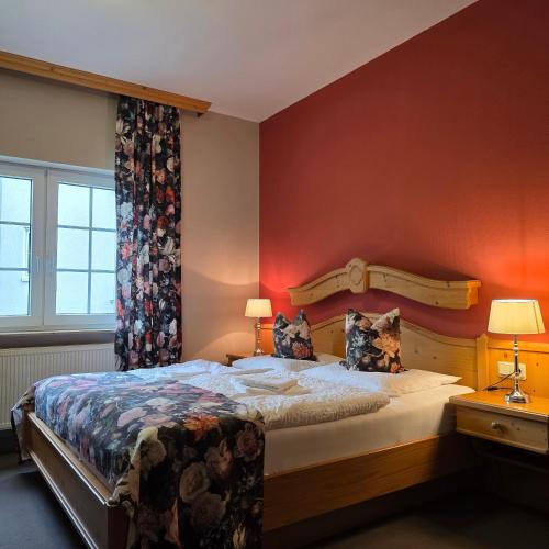 Postel nebo postele na pokoji v ubytování Hildebrandts Landhotel - bei Erfurt