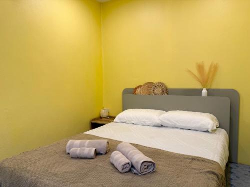 Katil atau katil-katil dalam bilik di Il Piccolo Paradiso - Hôtel
