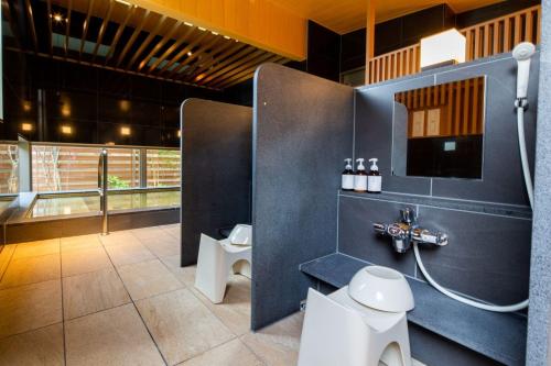 Koupelna v ubytování Nenn NASUKOUGEN GLAMPING