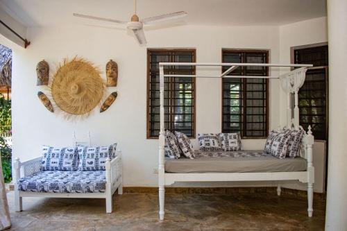 Postel nebo postele na pokoji v ubytování Golf & Living