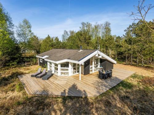 Bygningen som feriehuset ligger i