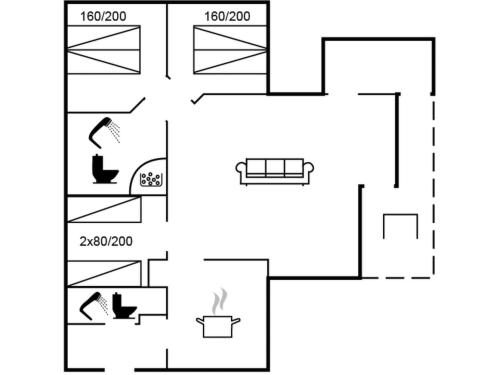 Půdorys ubytování Holiday Home Sarah by Interhome