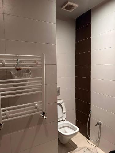 Et badeværelse på Hergla Apartment