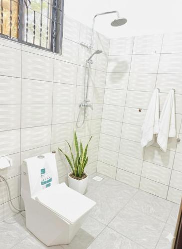 Koupelna v ubytování Ramza APARTMENTS