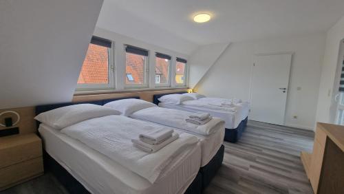 Katil atau katil-katil dalam bilik di Ferienwohnung Soltau 1