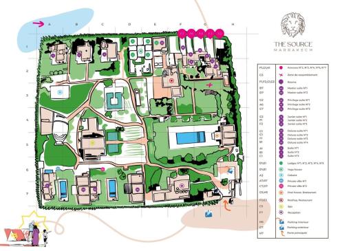 Plano de The Source Hotel Music & Spa