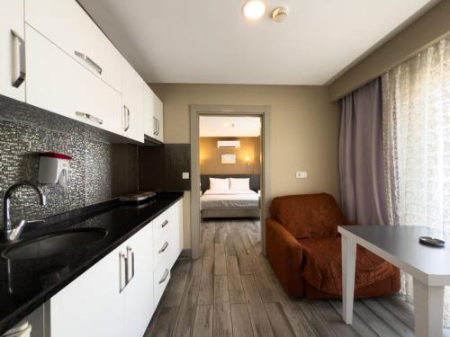 Kuchyň nebo kuchyňský kout v ubytování Bone Apart