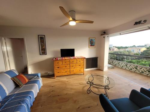 T3 vue sur mer, renové à neuf, 4 à 6 pers,65 m2-500 M de la plage