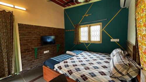 Postel nebo postele na pokoji v ubytování Pk Villa