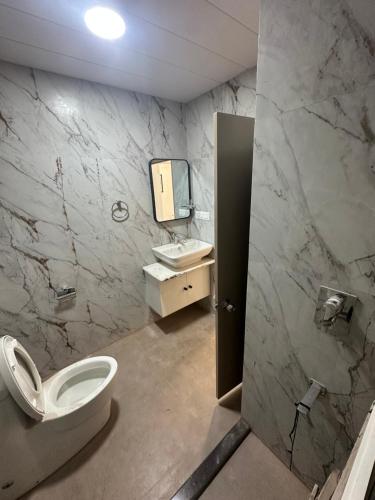 Koupelna v ubytování Cornerstone Suites