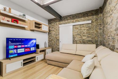 TV/trung tâm giải trí tại Teror Rural Retreat & Pool