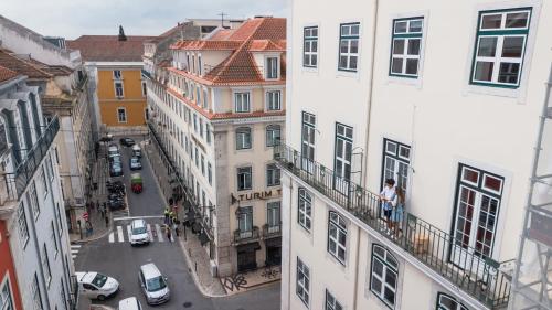 Designer Loft with Balcony in Historic Baixa