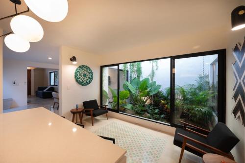 Katil atau katil-katil dalam bilik di Beautiful house in downtown Mérida