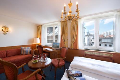 Posezení v ubytování Hotel Torbräu