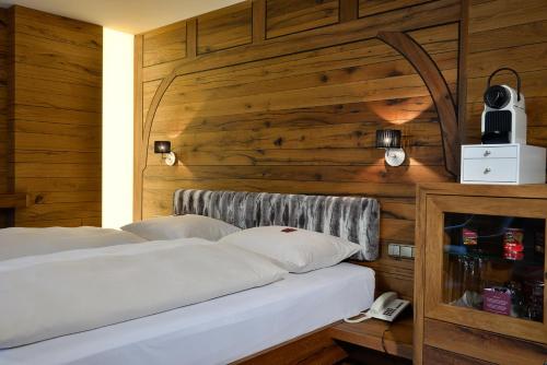 Cama o camas de una habitación en Hotel Torbräu
