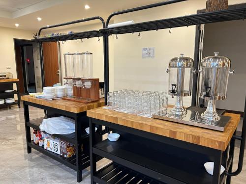 Kuchyň nebo kuchyňský kout v ubytování Water Woods Inn