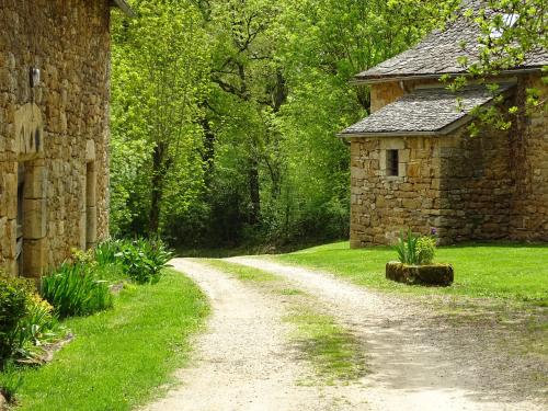 Taman di luar Gîte La Planhe