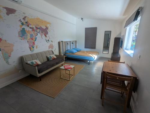 Svetainės erdvė apgyvendinimo įstaigoje Studio 26