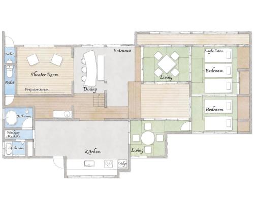 a floor plan of a house at 一棟貸宿市御堂 in Asago