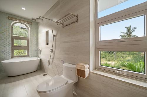 Koupelna v ubytování Lạc Villa