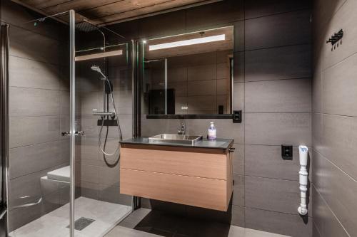 Et badeværelse på Kikut Alpin Lodge 1302