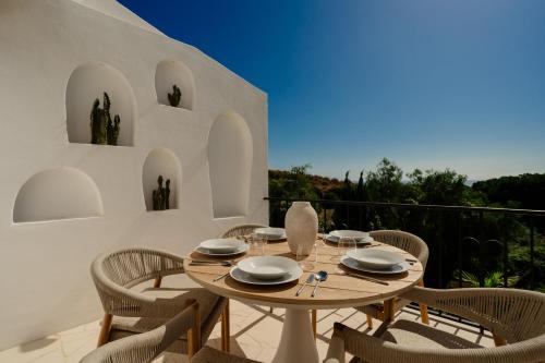 Modern townhouse with private heated pool near Cabopino beach in Artola, Marbella